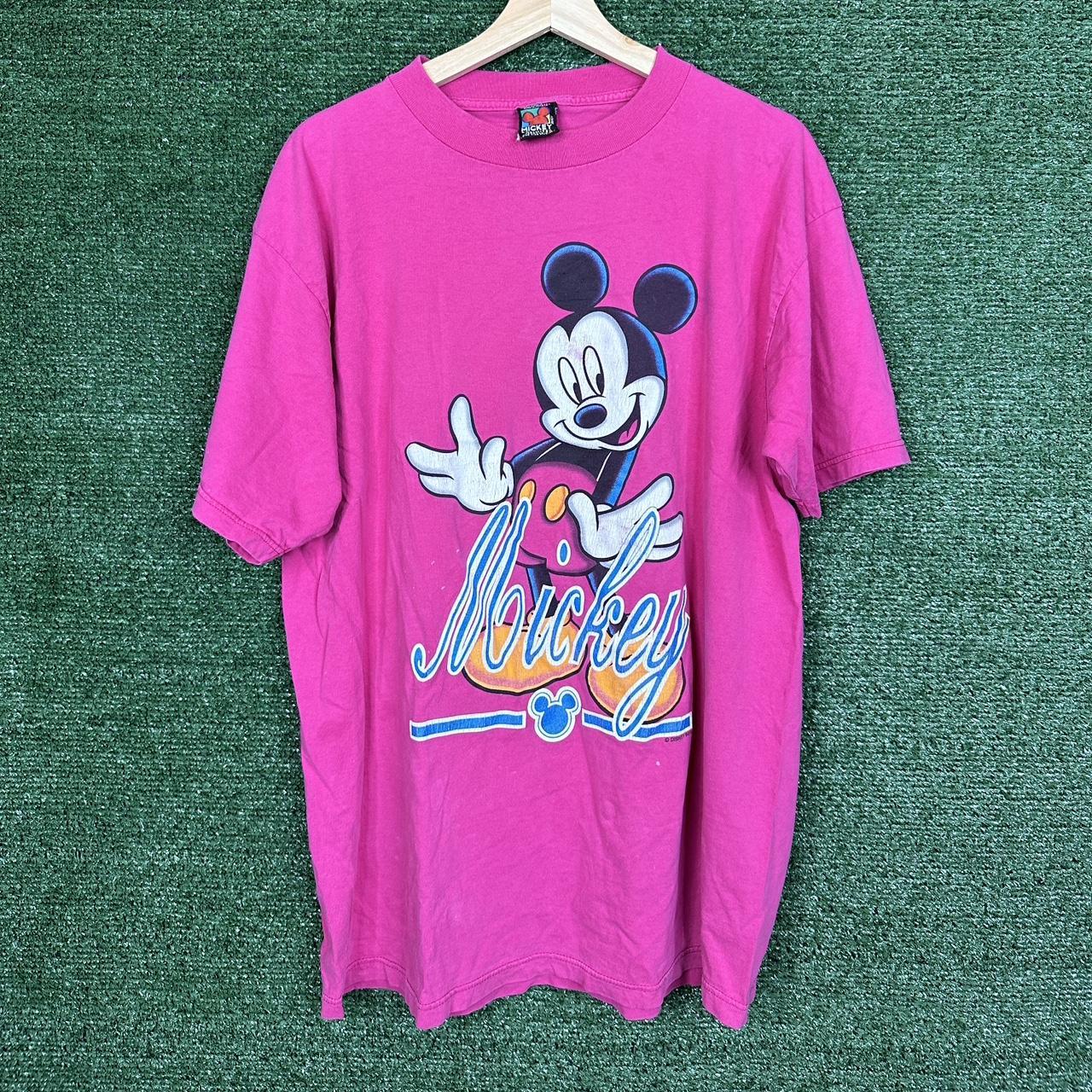 Vintage 90’s Mickey Mouse tee Size: Large... - Depop