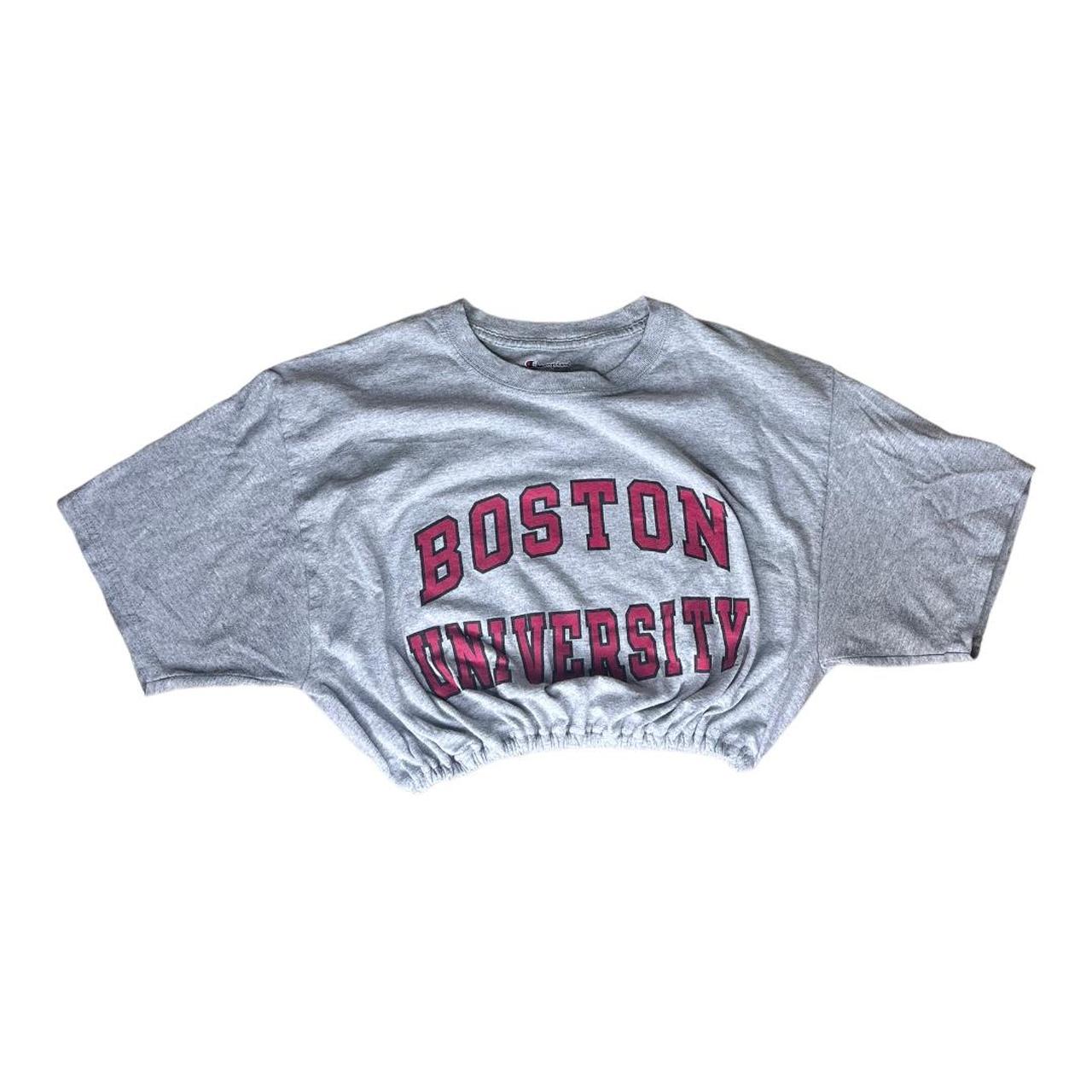 Reworked Boston Graphic Crop Top