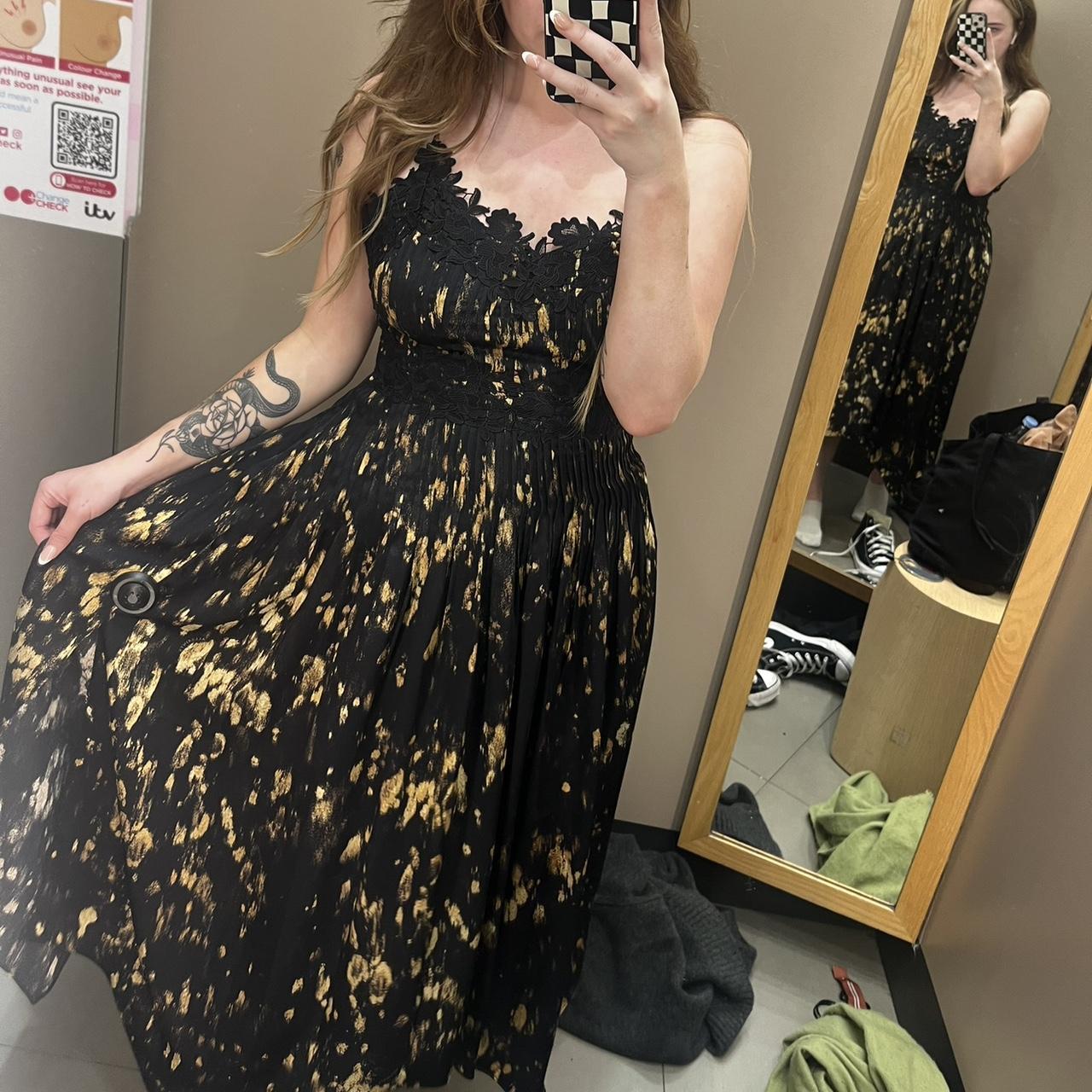 pastel animal print dress