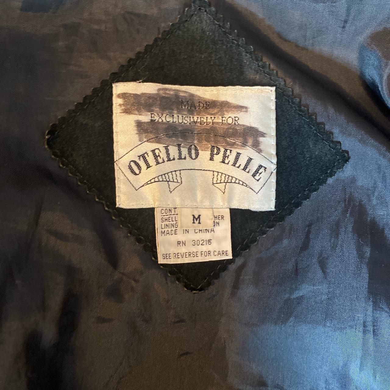 Vintage leather Otello Pelle fringe jacket... - Depop