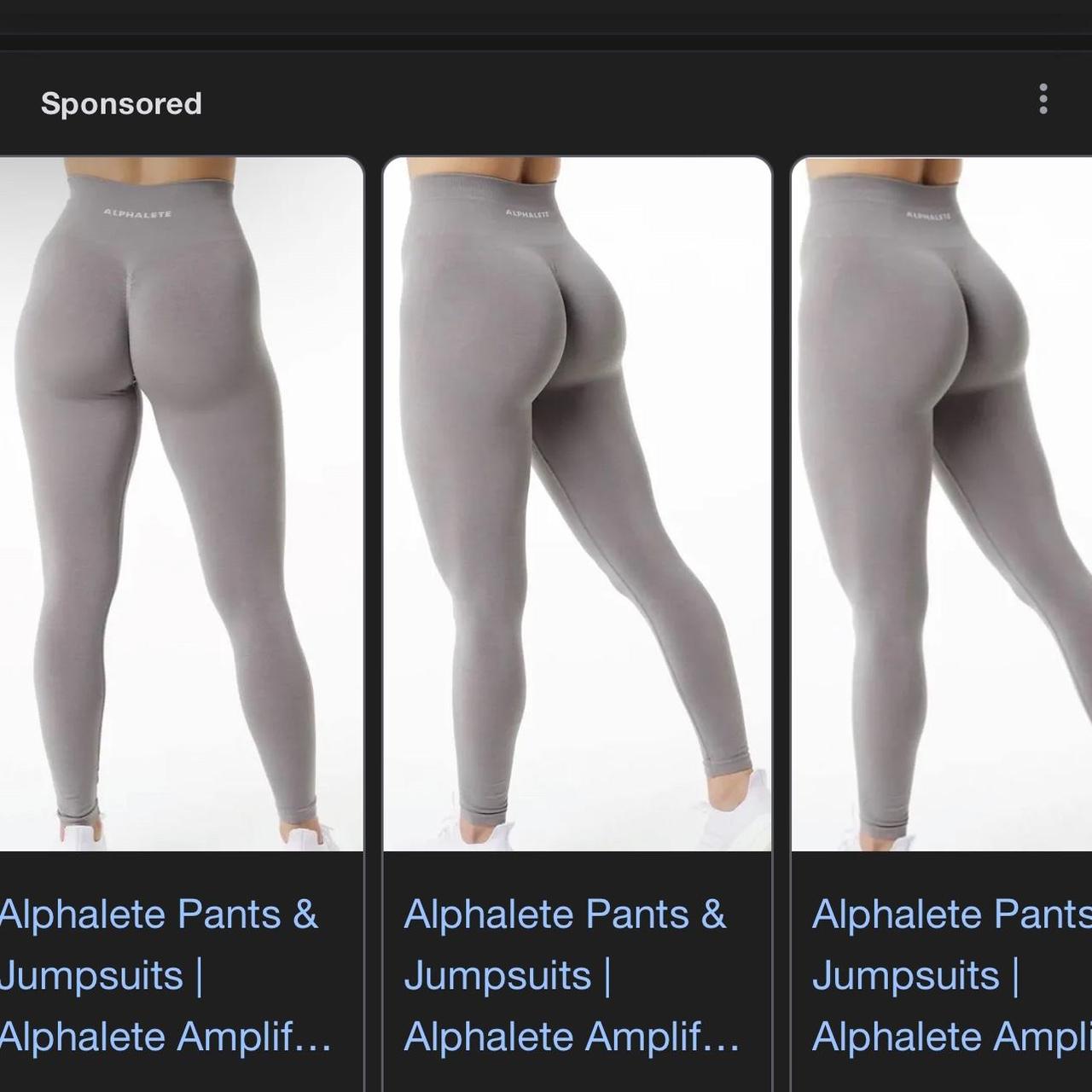 Alphalete amplify leggings in color storm grey size - Depop