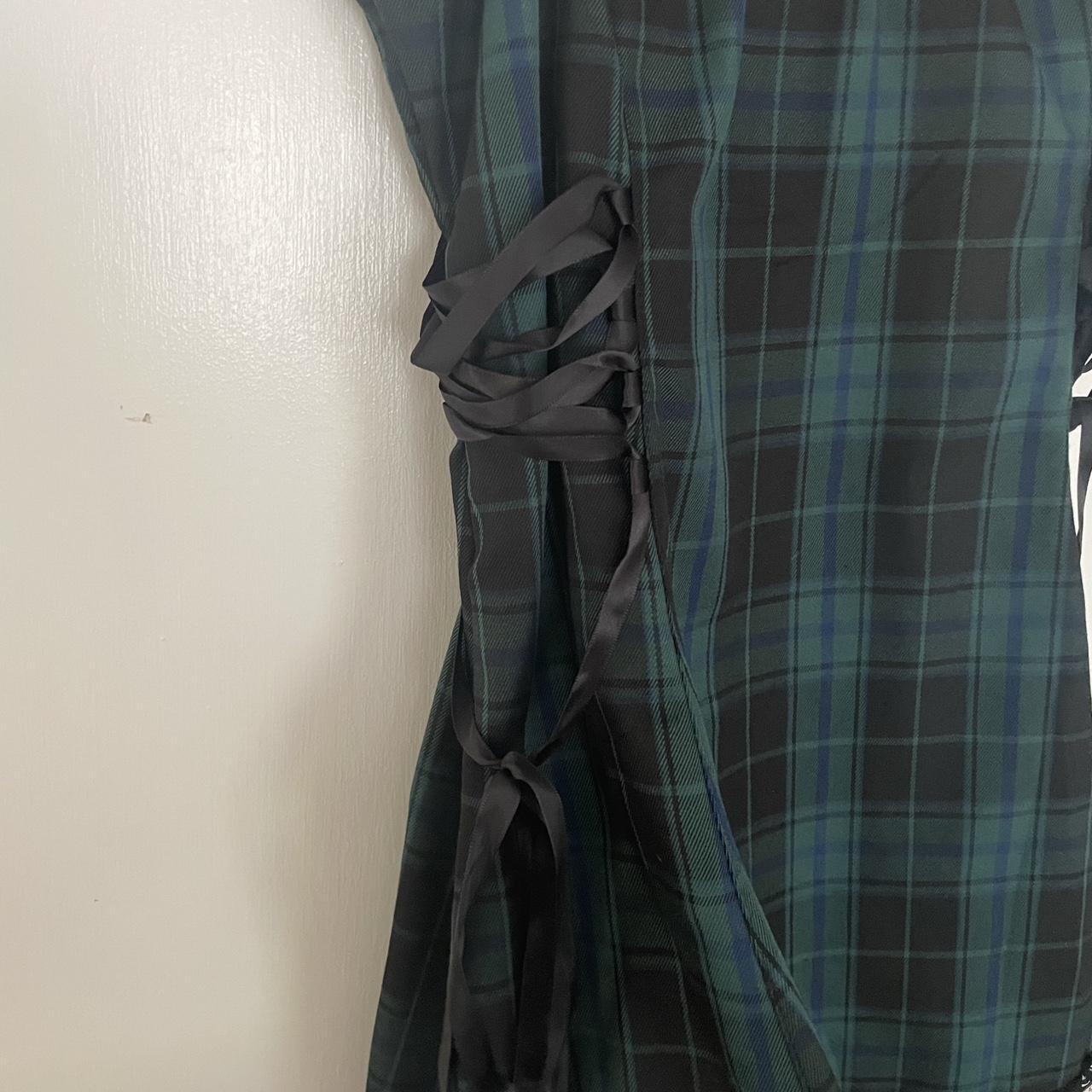 Dolls Kill Women's Green and Black Dress Depop