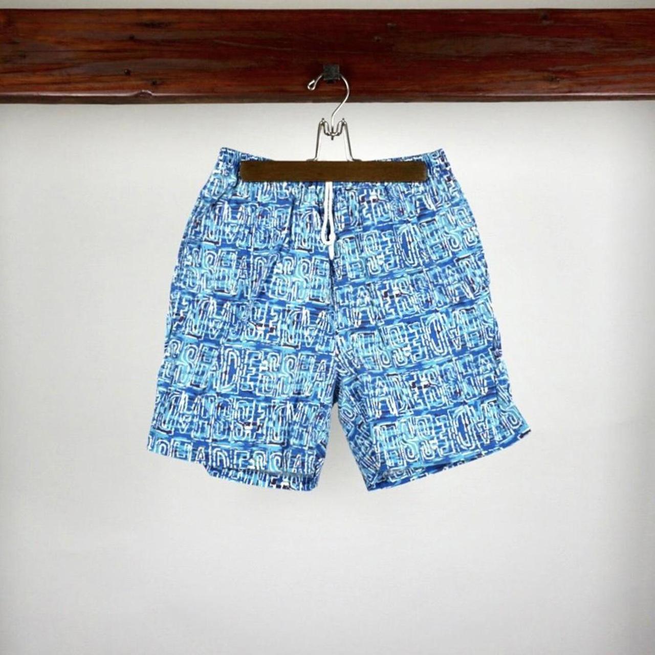 American Vintage Men's Blue and White Shorts