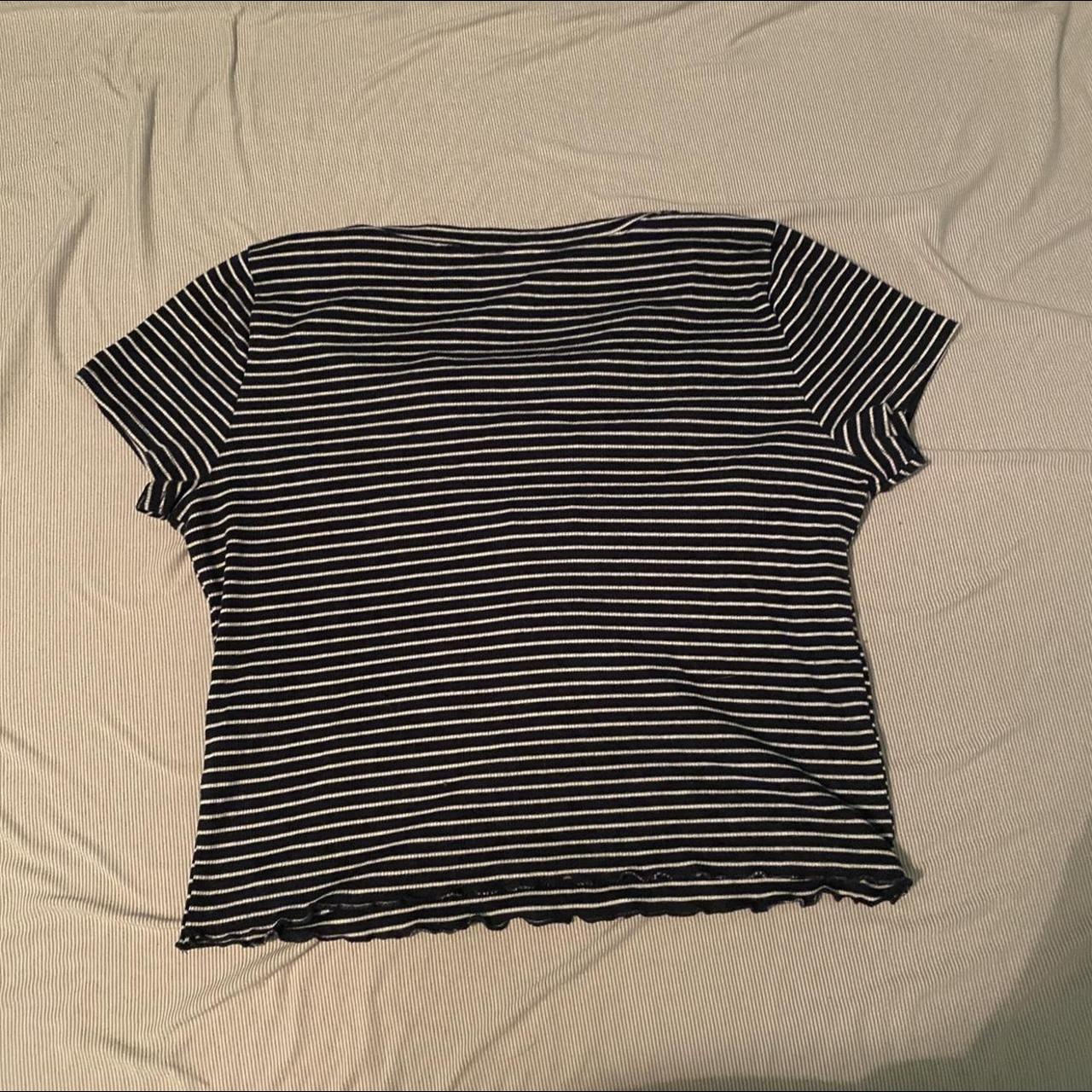 Hollister striped best sale crop top