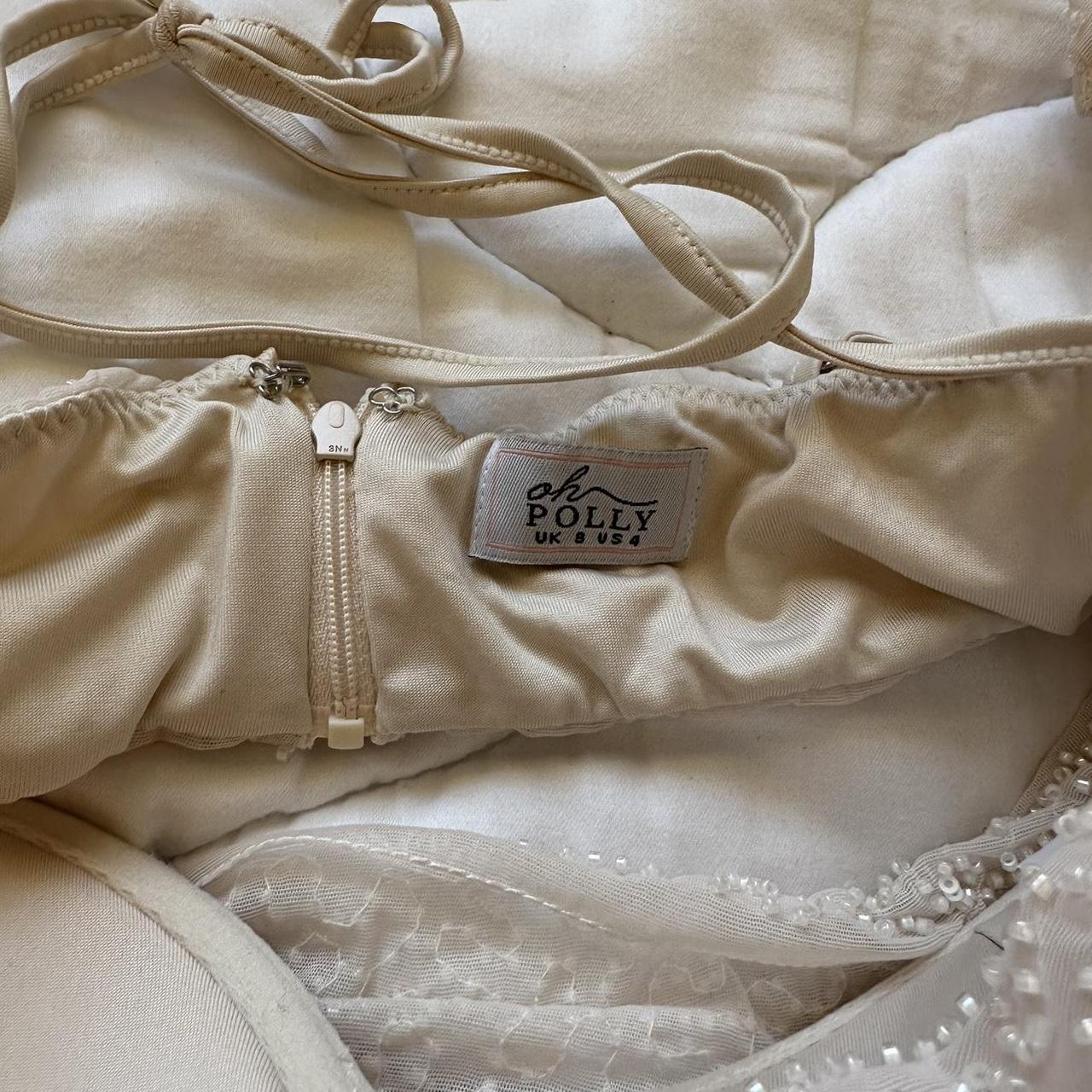 Oh Polly Embellished Long Sleeve Crop Top in... Depop