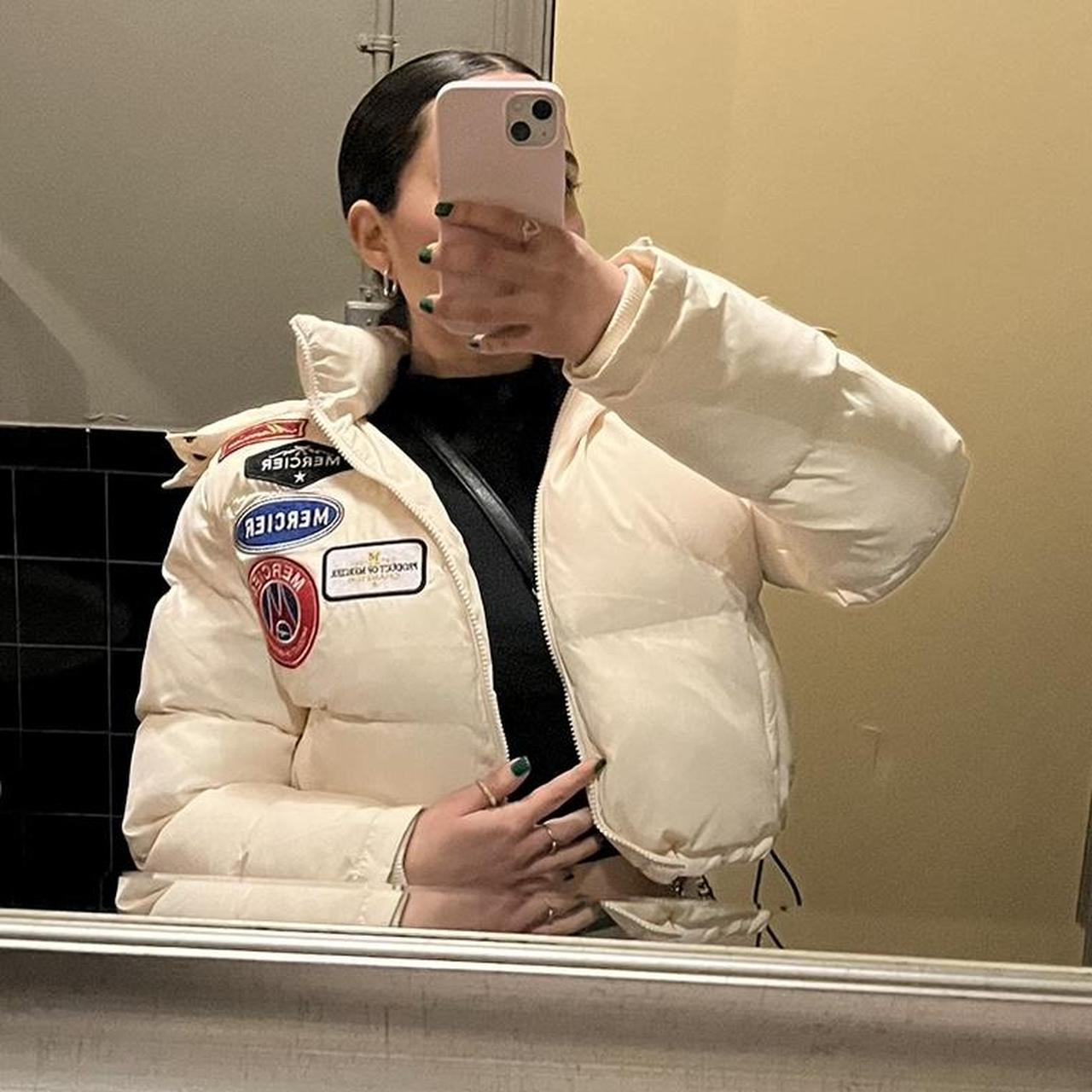 Size 8(small) women's Mercier cropped Puffer Depop