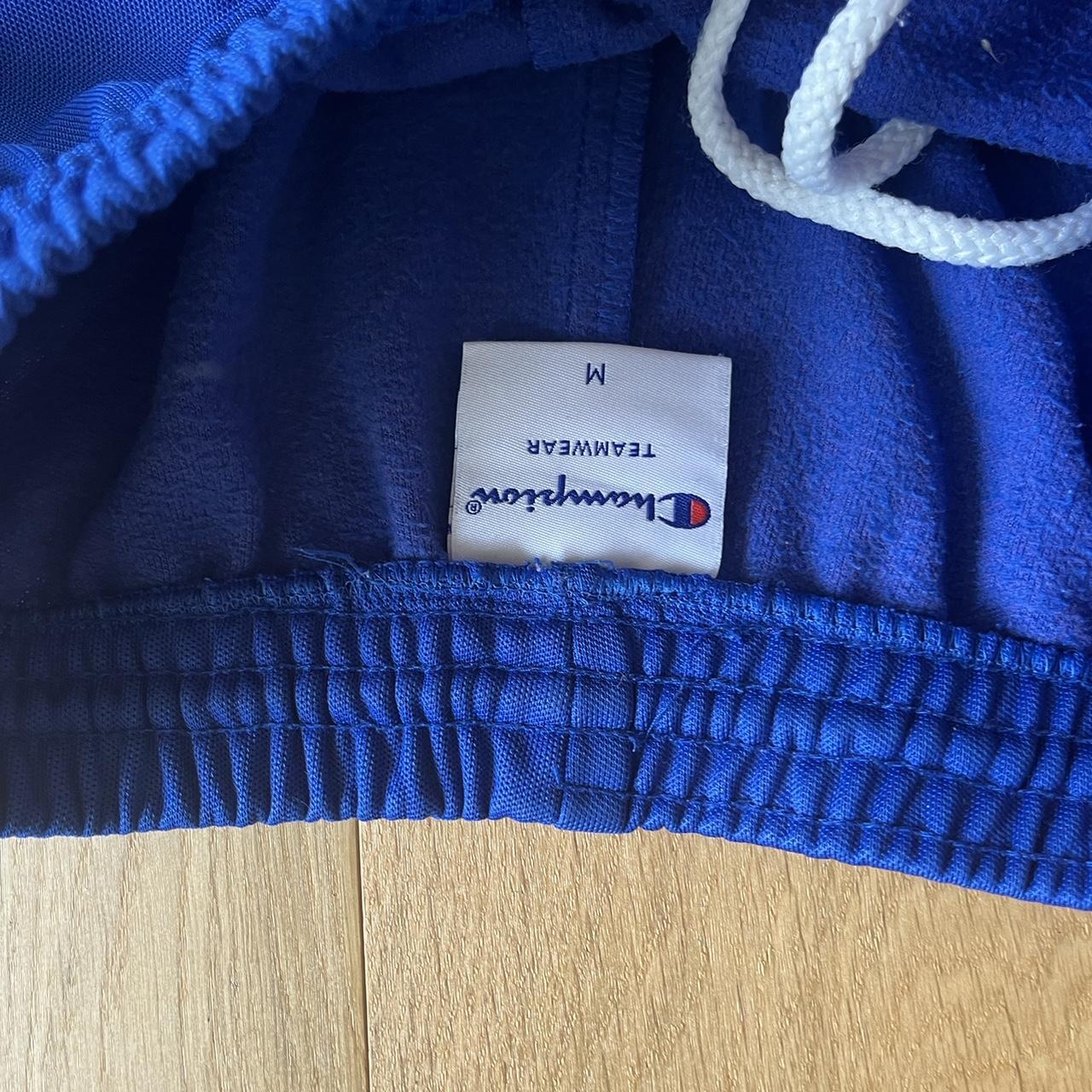 royal blue champion tracksuit pants size medium... - Depop