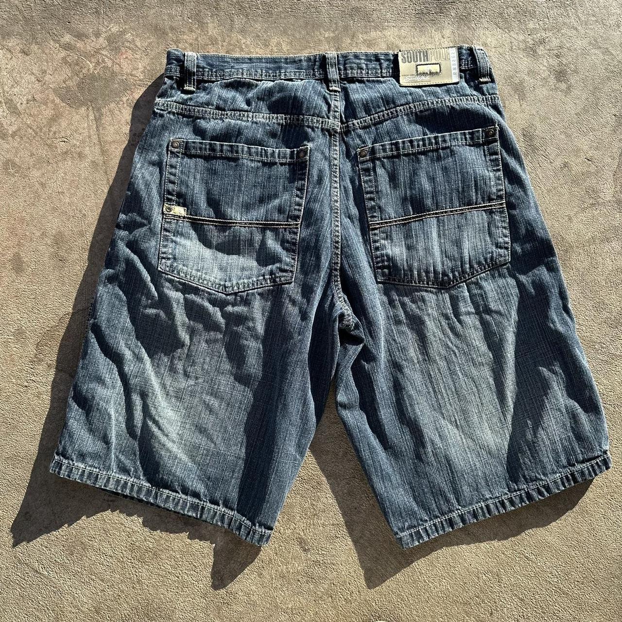 Southpole jorts. Size 38 no flaws. Waist laid flat... - Depop