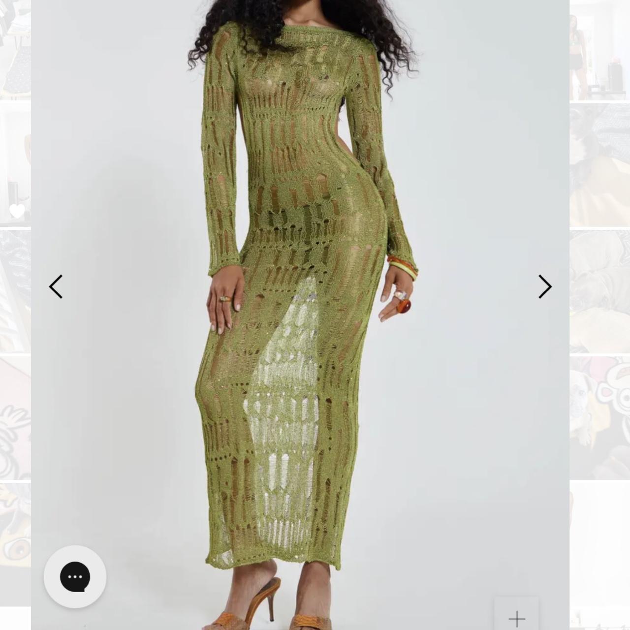 jaded london green dress