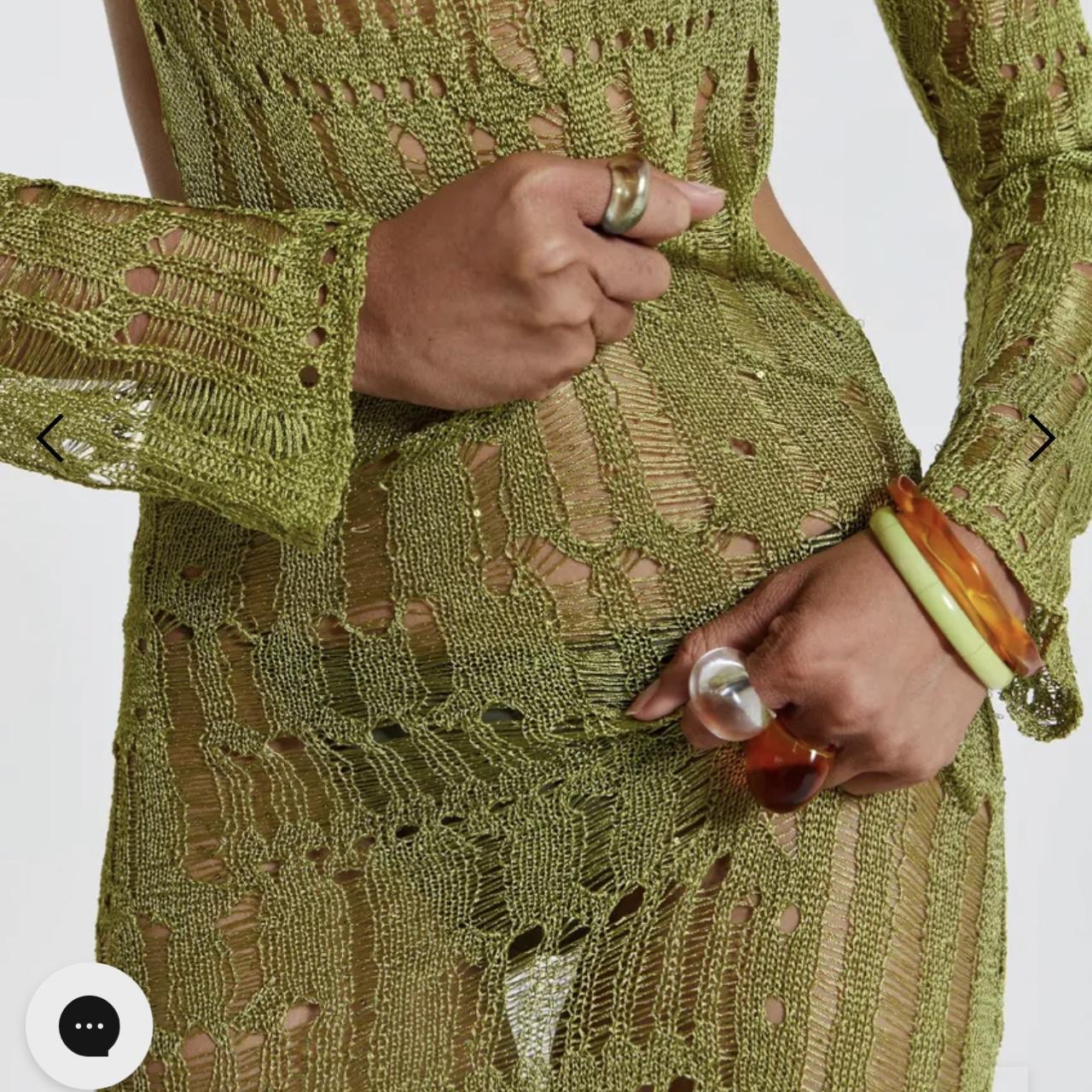 jaded london green dress