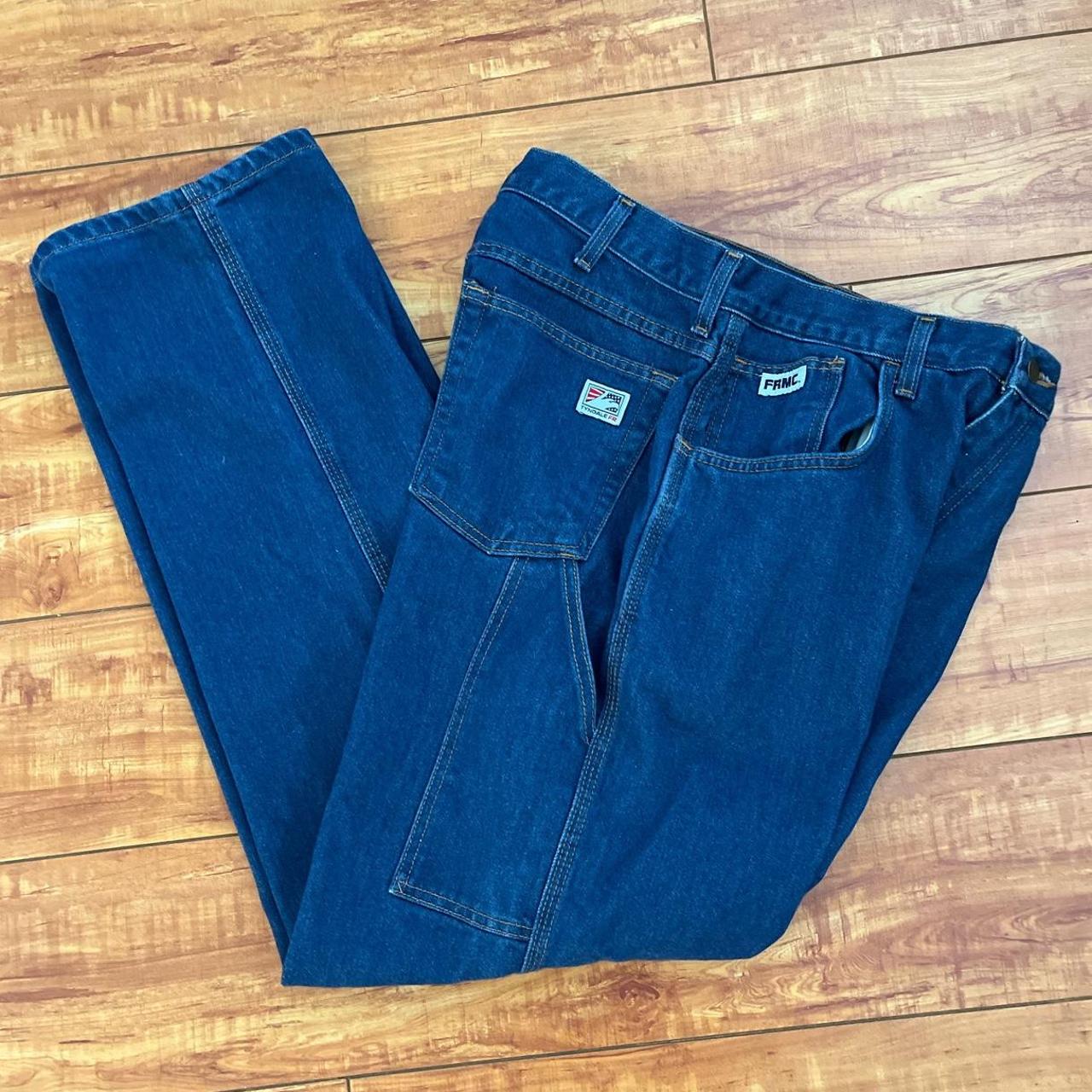 Men's Navy Jeans Depop