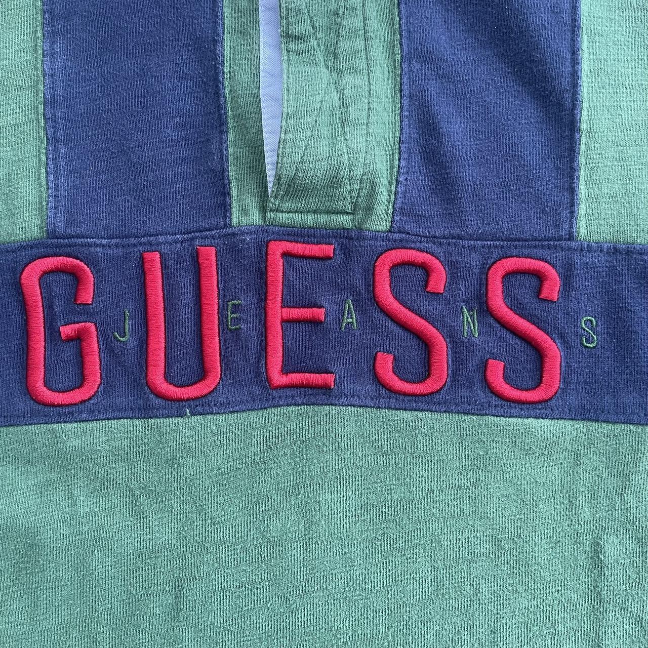 Guess Jeans Spell Out Rugby Polo Shirt Size M Made... Depop