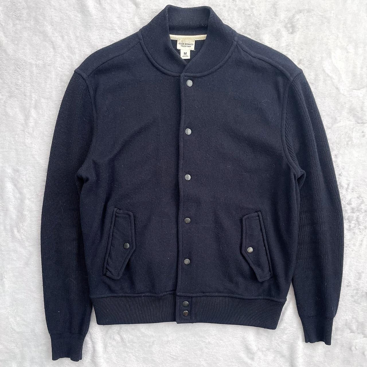 Club Monaco Men's Black Jacket | Depop