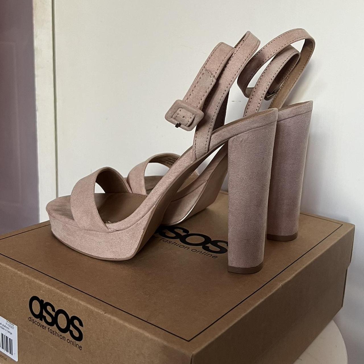 asos nude heels