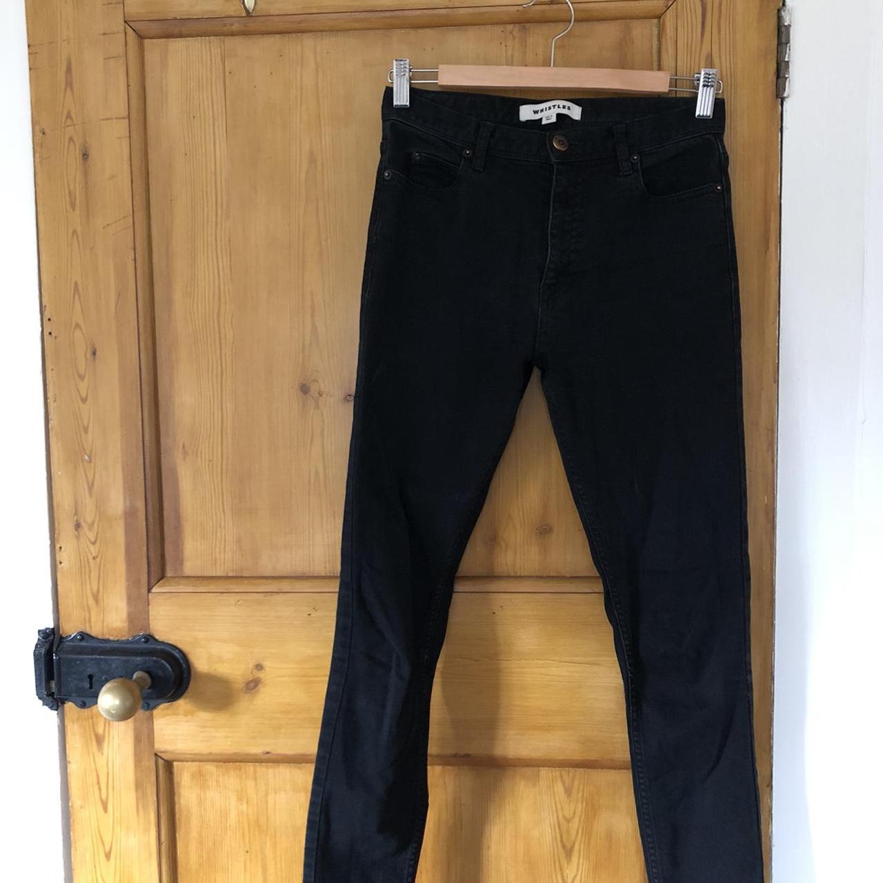 Whistles black skinny jeans, size 8. Good condition... Depop