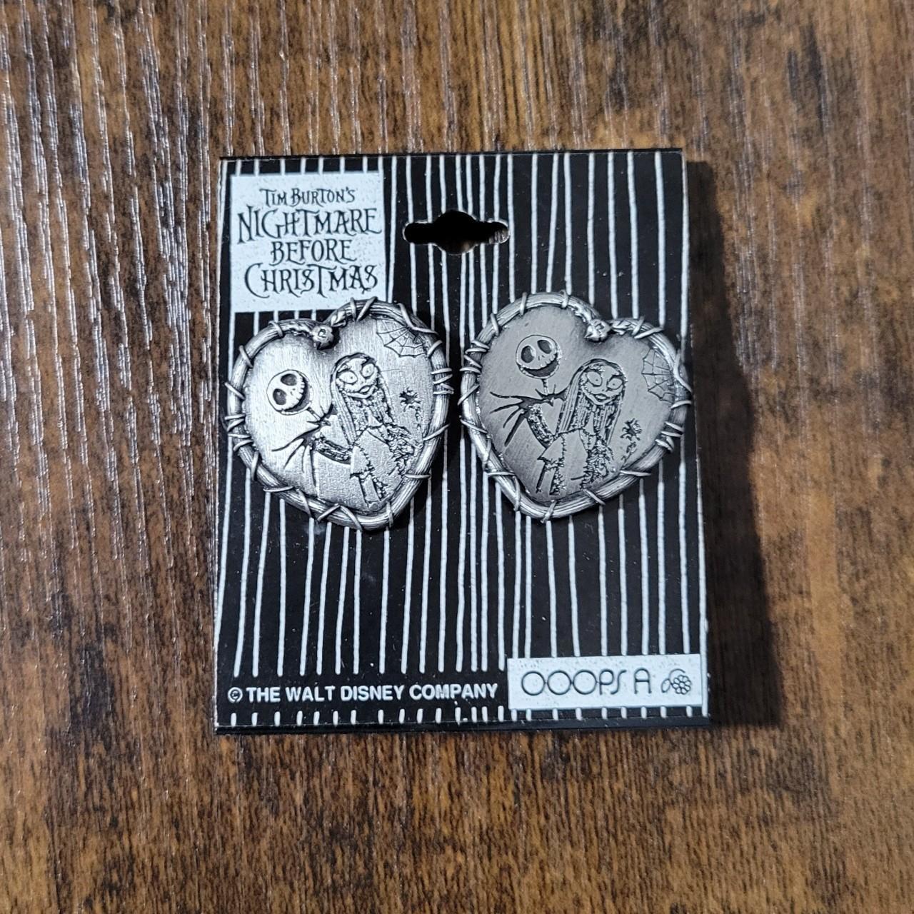 Nightmare Before Christmas Jack and Sally in a heart - Depop