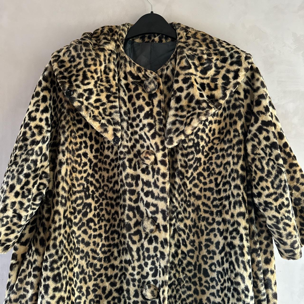 Vintage leopard print plus size swing jacket - not a... - Depop