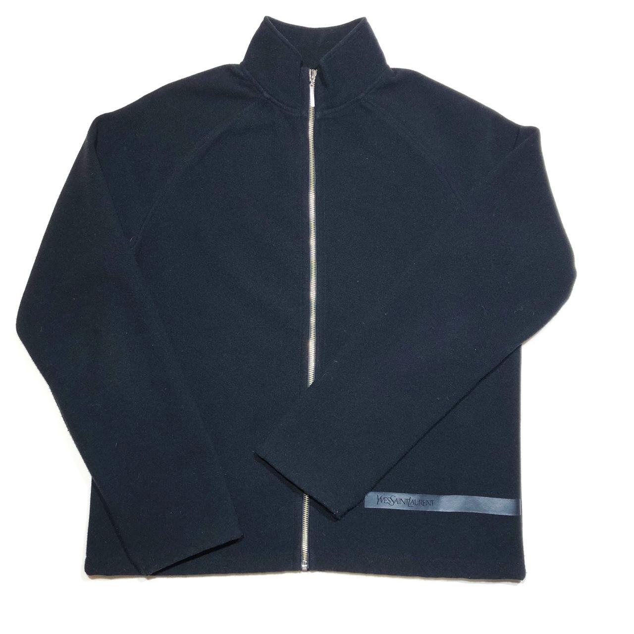 Vintage YSL Track Jacket 🇫🇷 Men’s Medium Dark Navy... Depop