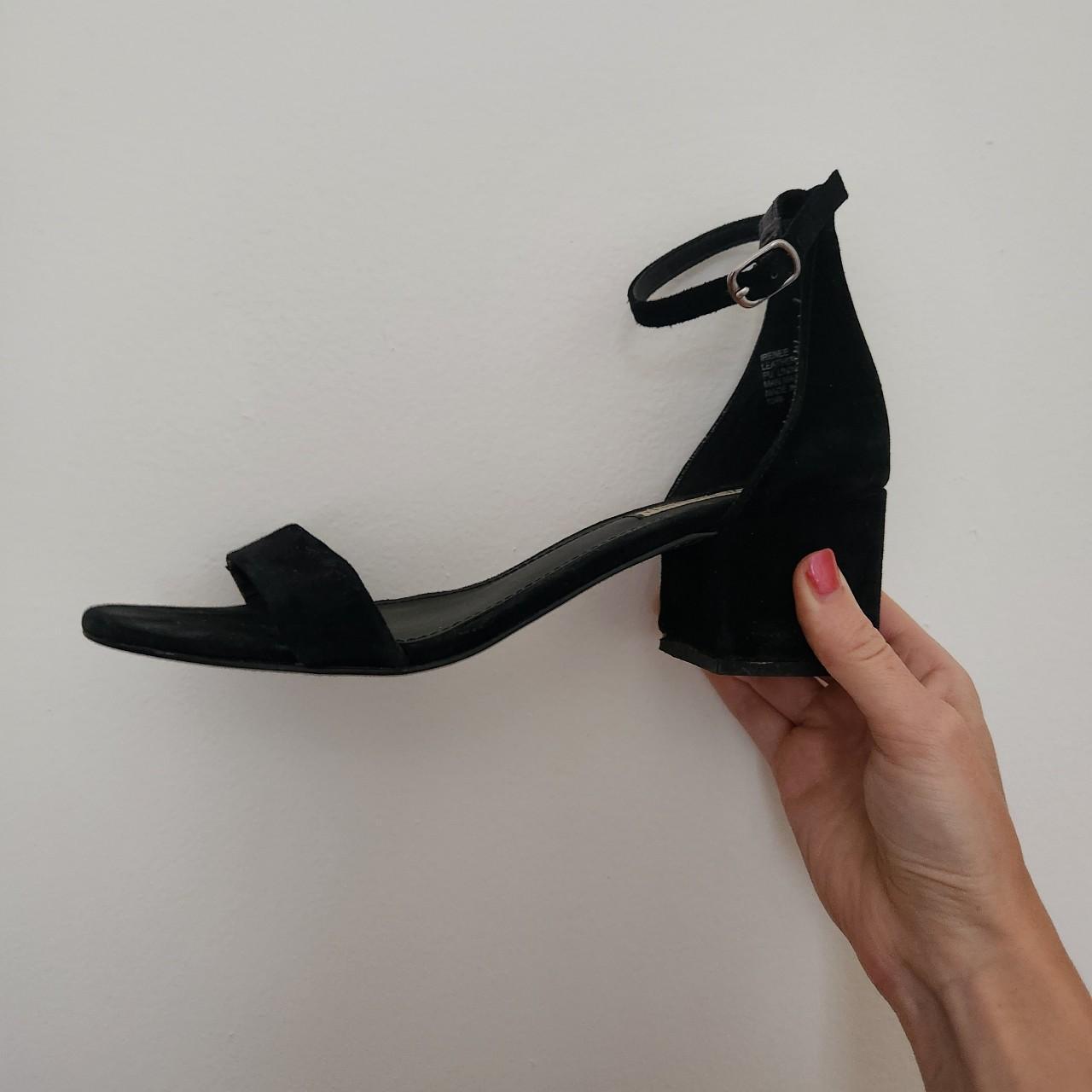 Steve Madden Irenee Two Piece Block Heels Black. Depop