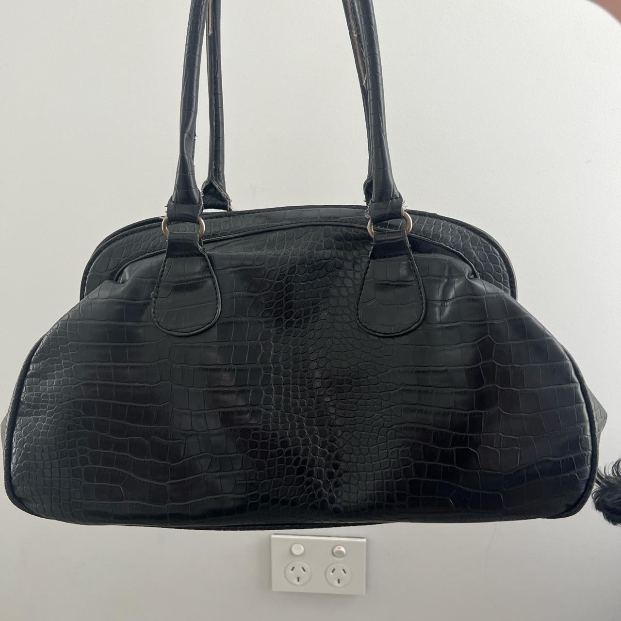 Vintage JAG black croc bag In good condition with... Depop