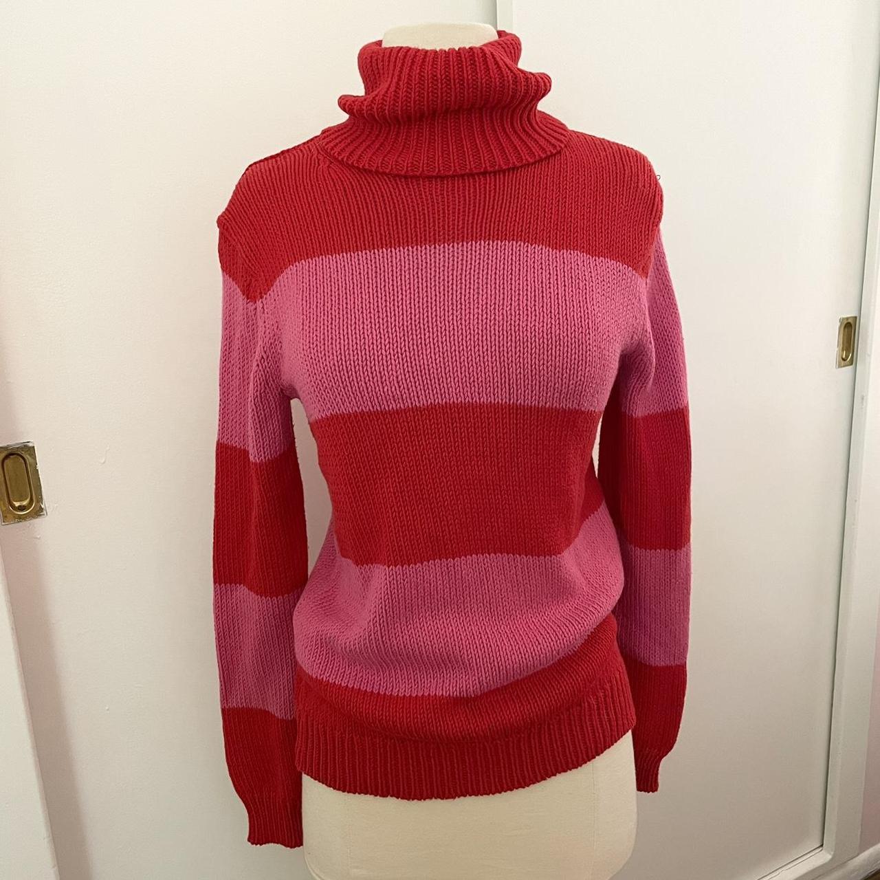 Isaac Mizrahi for target red and pink striped... - Depop