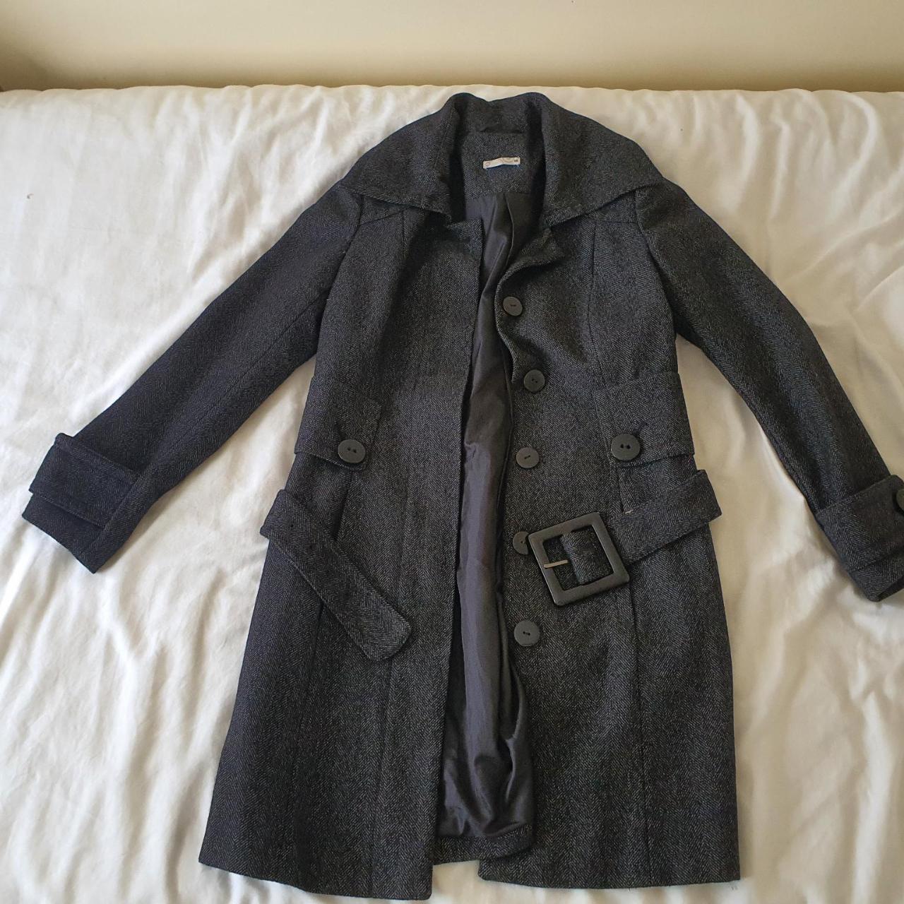 Target Women's Brown and Black Coat | Depop