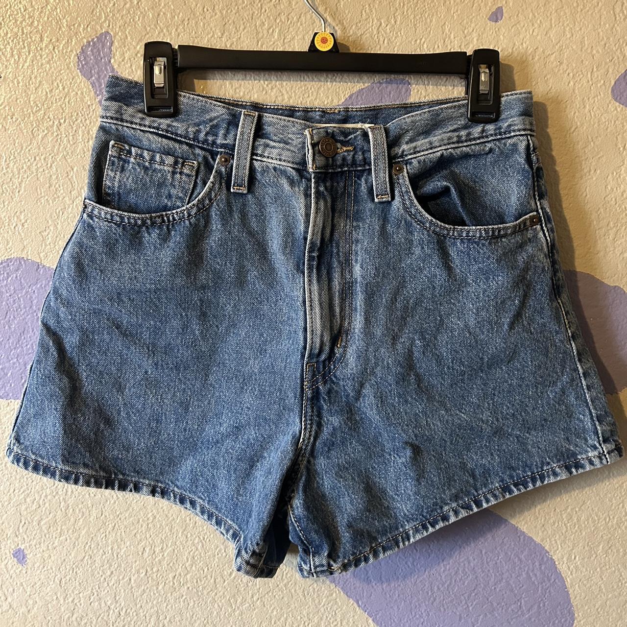 Levis Womens Blue Shorts Depop