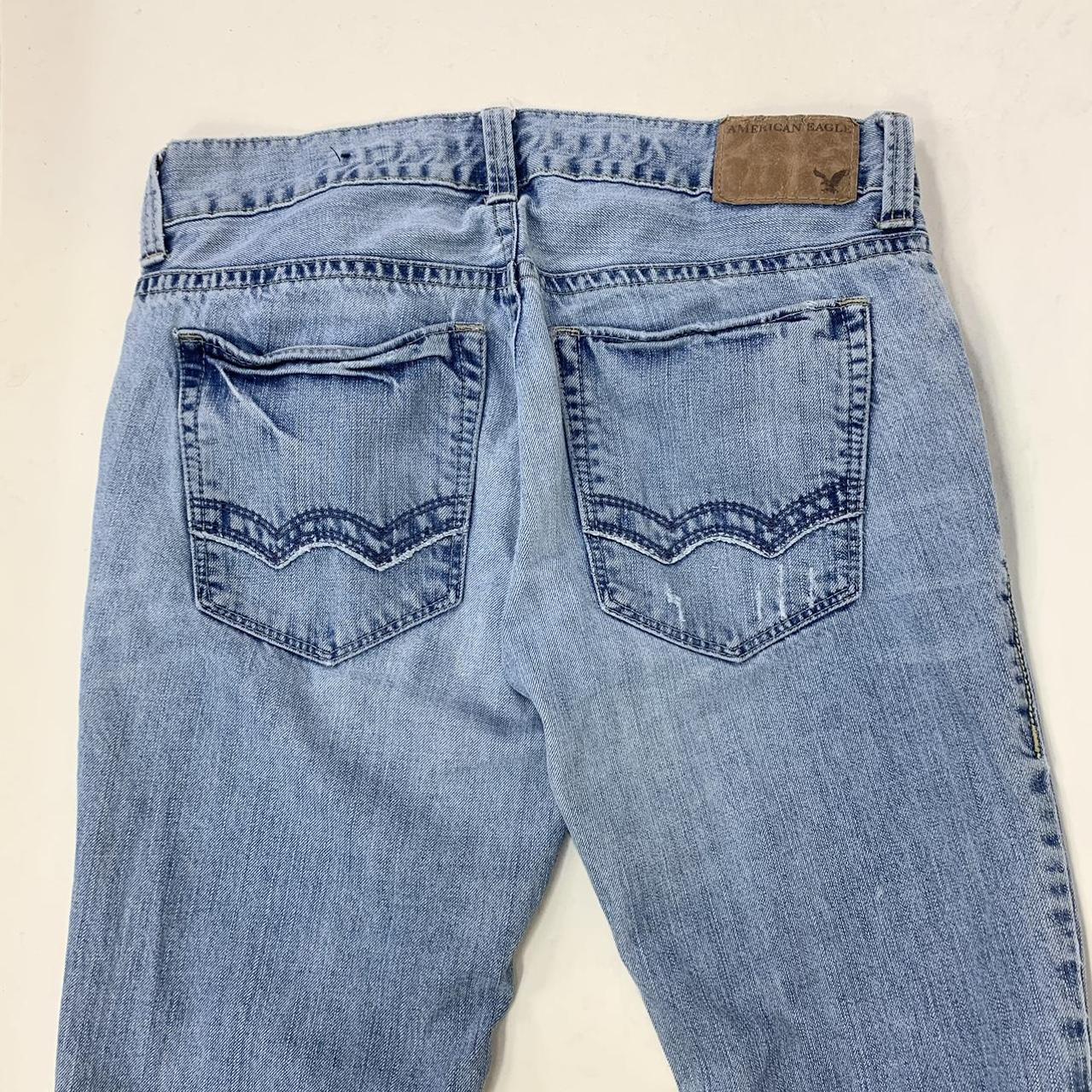 Y2k American Eagle Low Rise Bootcut Jean Pants... - Depop