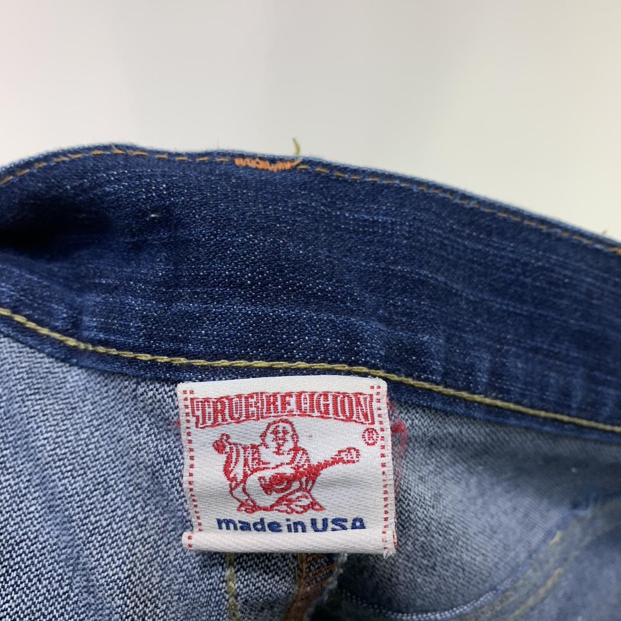 2000s True Religion Embroidered Joey Section Bootcut... - Depop