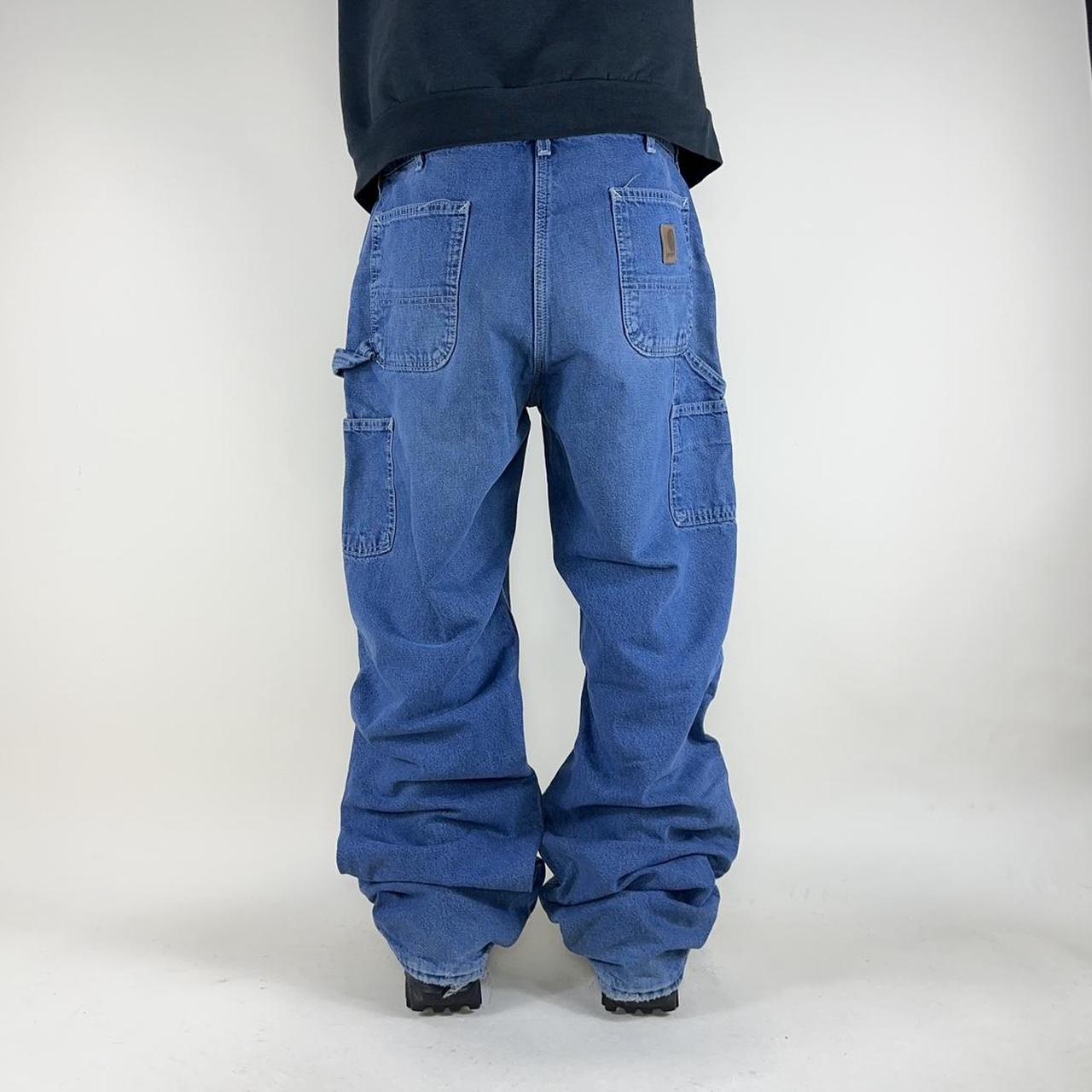 Vintage Carhartt Flannel Lined Carpenter Jean Pants... Depop