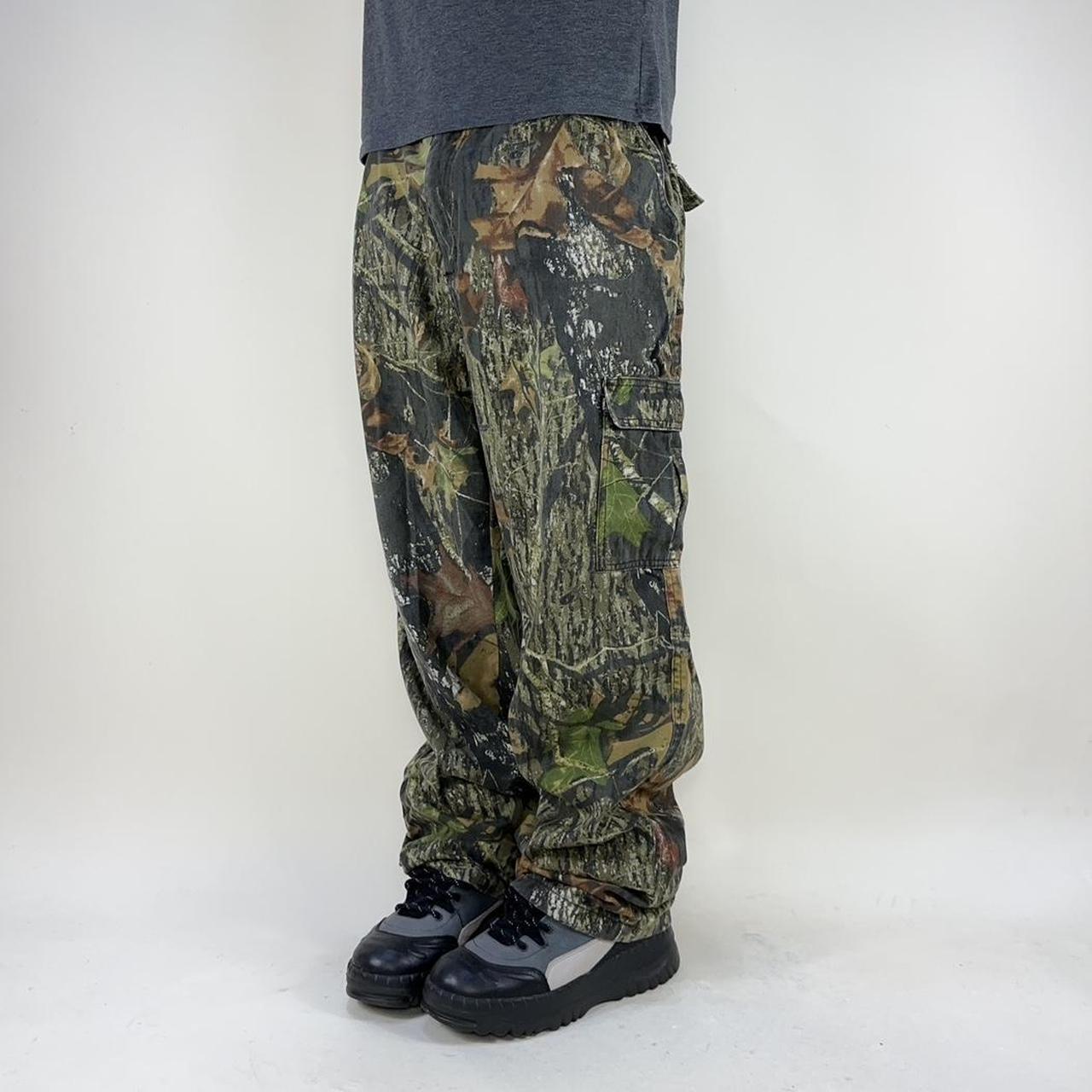 Mossy Oak Tree Camo Cargo Pants Baggy Loose Fit... - Depop