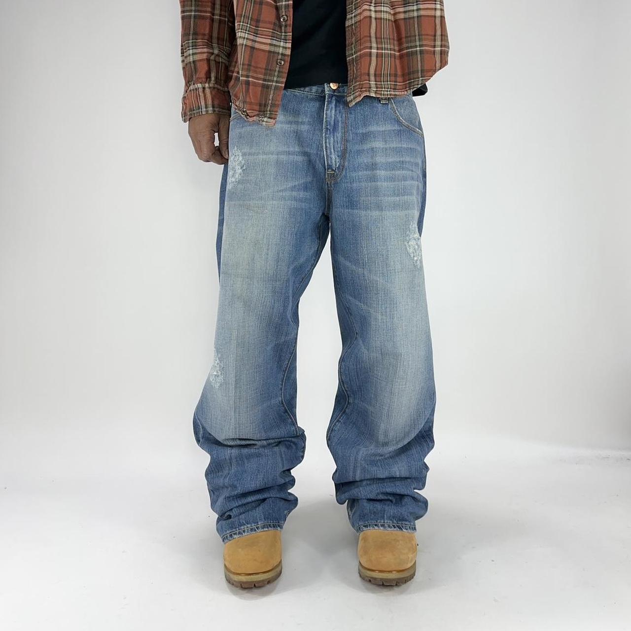 Distressed Vigoss Bootcut Jean Pants Men’s Sz... Depop