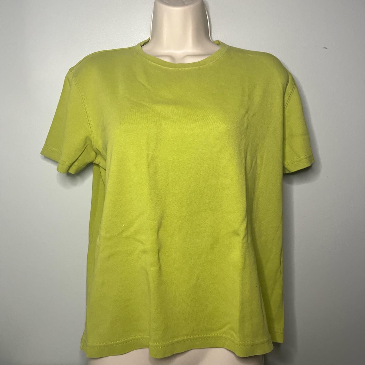 Green t-shirt in pristine condition. Pair with baggy... - Depop