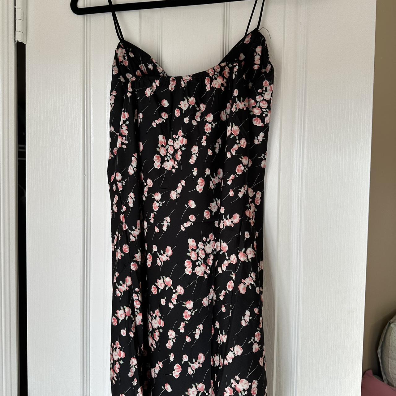 Kiss The Sky Women's Black and Pink Dress Depop