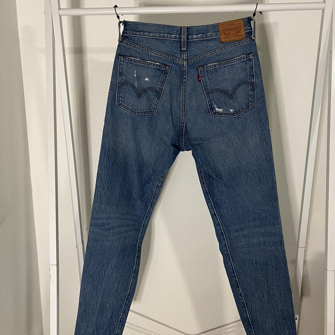 Women’s Levi’s distressed Jeans. Slim straight... - Depop