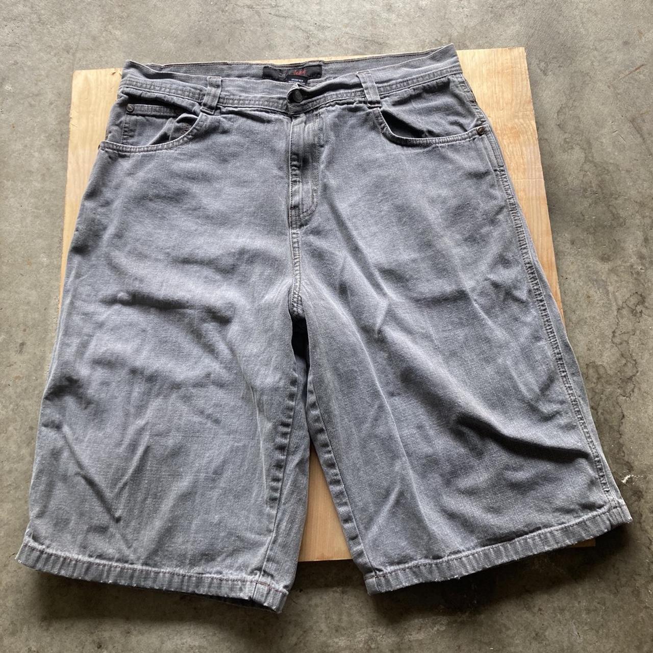 Southpole Typa Grey Faded Baggy Shorts Tagged 36... - Depop