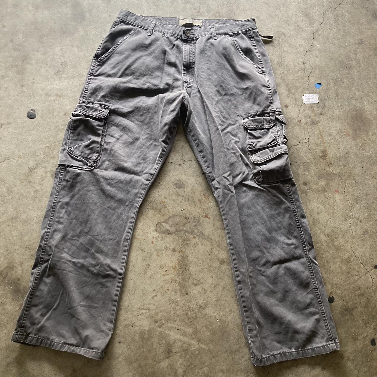 Wrangler Men's Grey Trousers | Depop