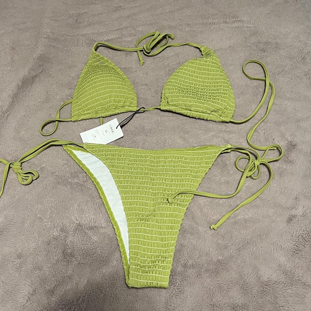 Cider Women's Green Bikinis-and-tankini-sets | Depop