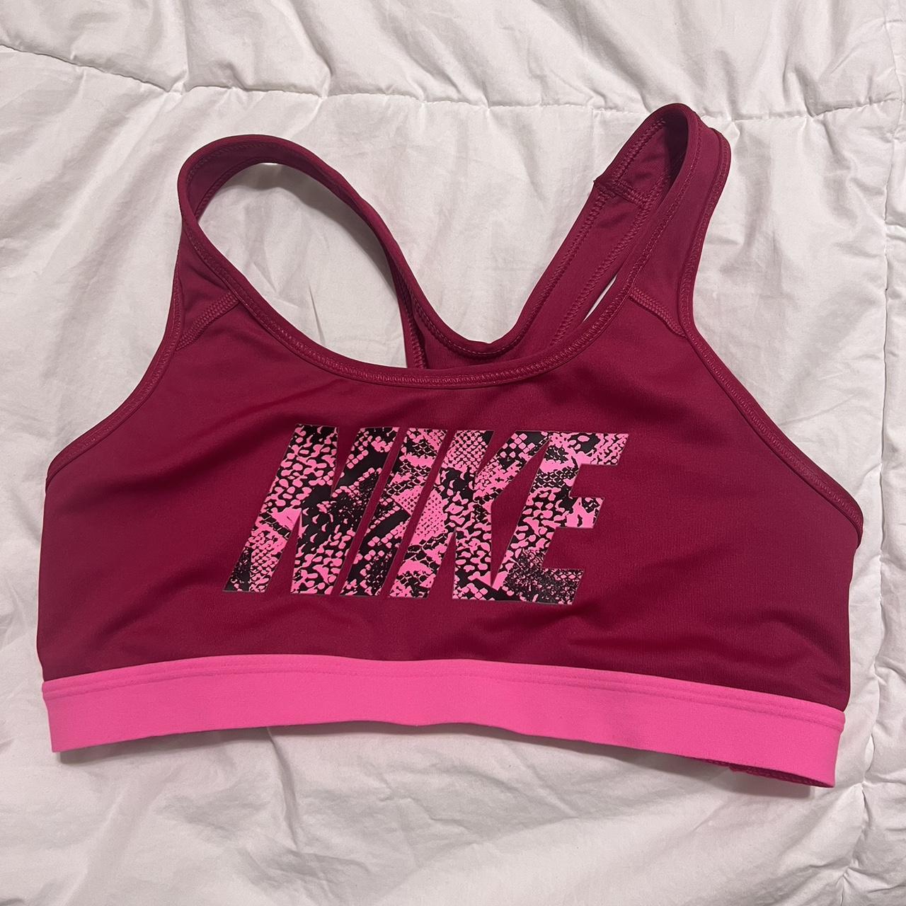 Nike Womens Pink Bra Depop 5783