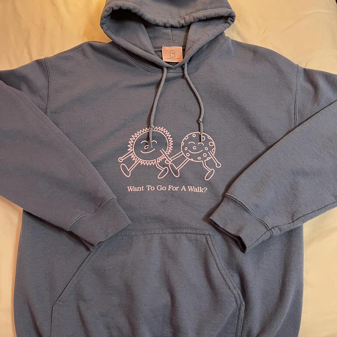 lonely ghost hoodie! size M so cute &... Depop
