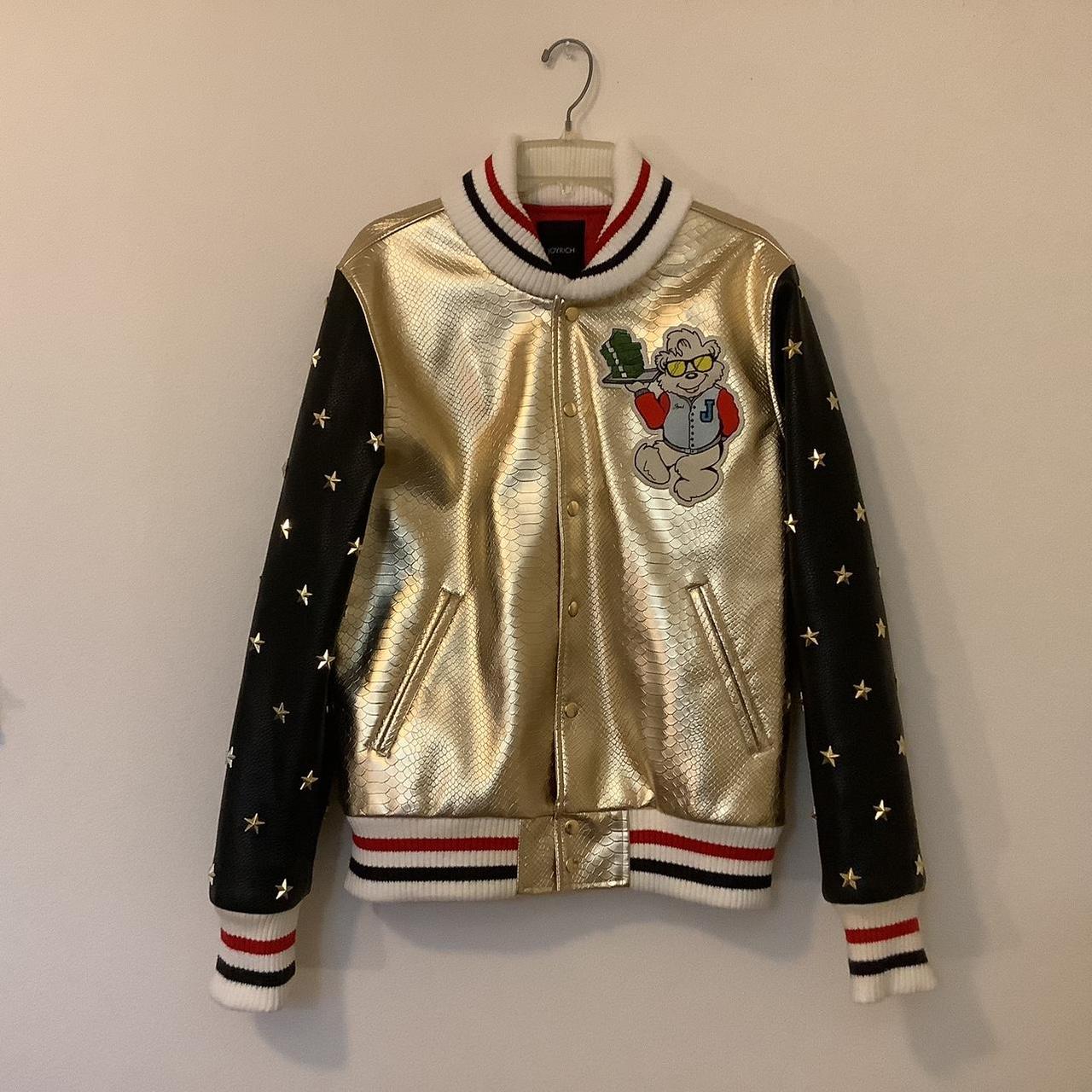 Joyrich Varsity Jacket Gold Black Unisex L. Depop