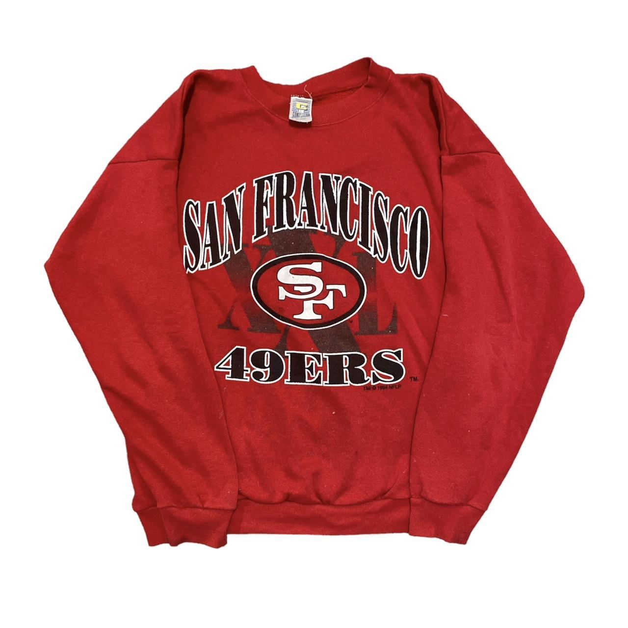 Vintage made in USA San Francisco 49ers crewneck... - Depop