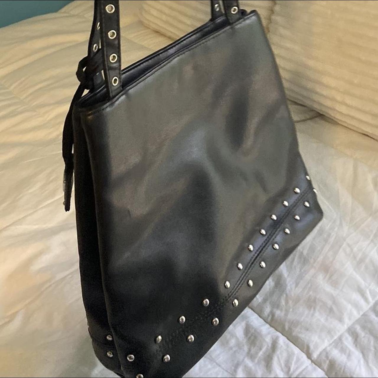 Nine West Women's Black and Silver Bag | Depop