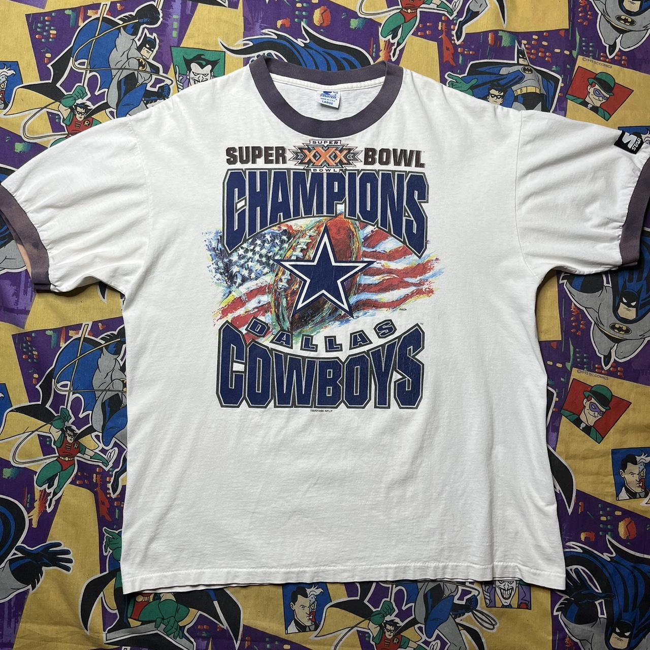 Dallas Cowboys World Champions T-Shirt Super Bowl - Depop