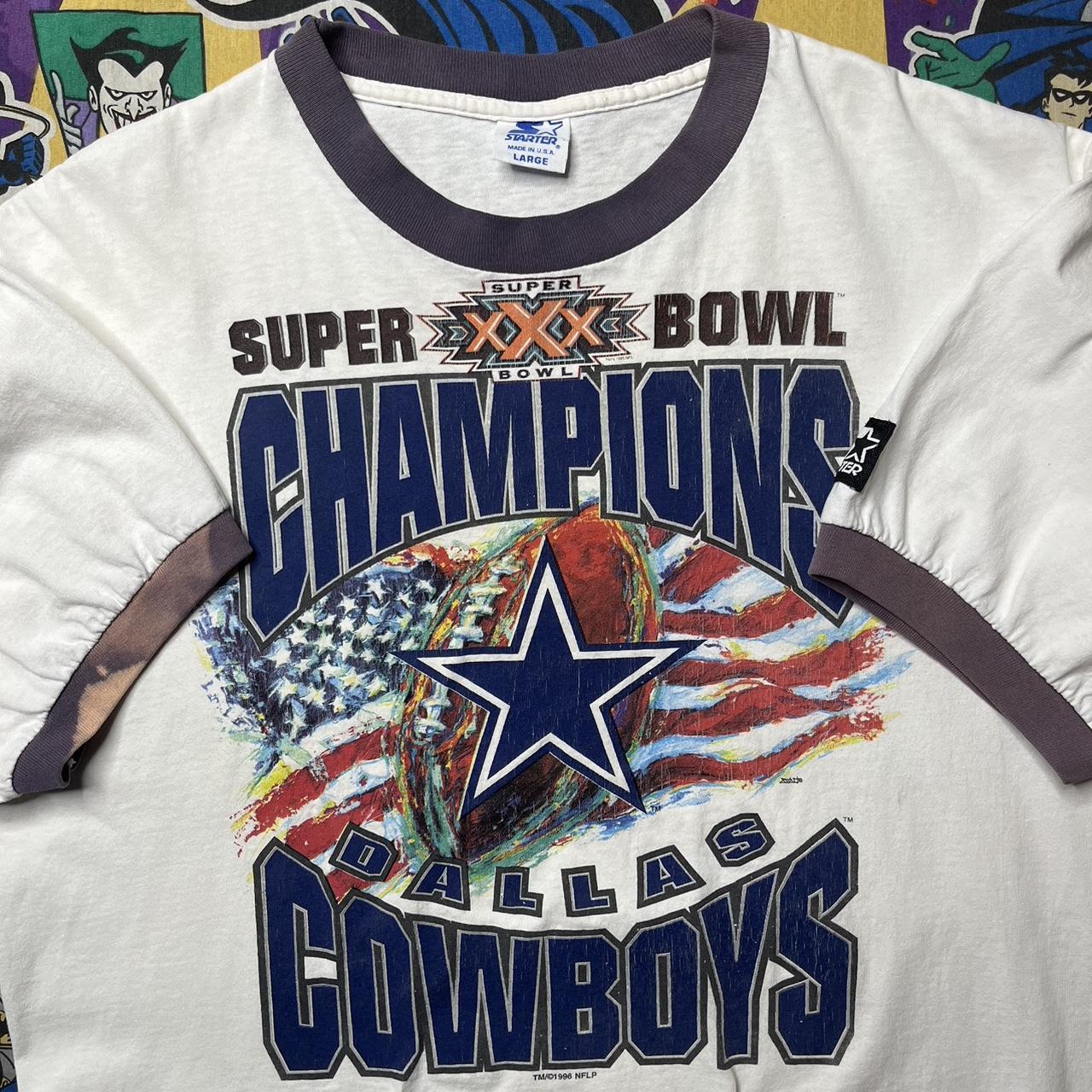 Vintage Starter Dallas Cowboys Super Bowl 30 NFL - Depop