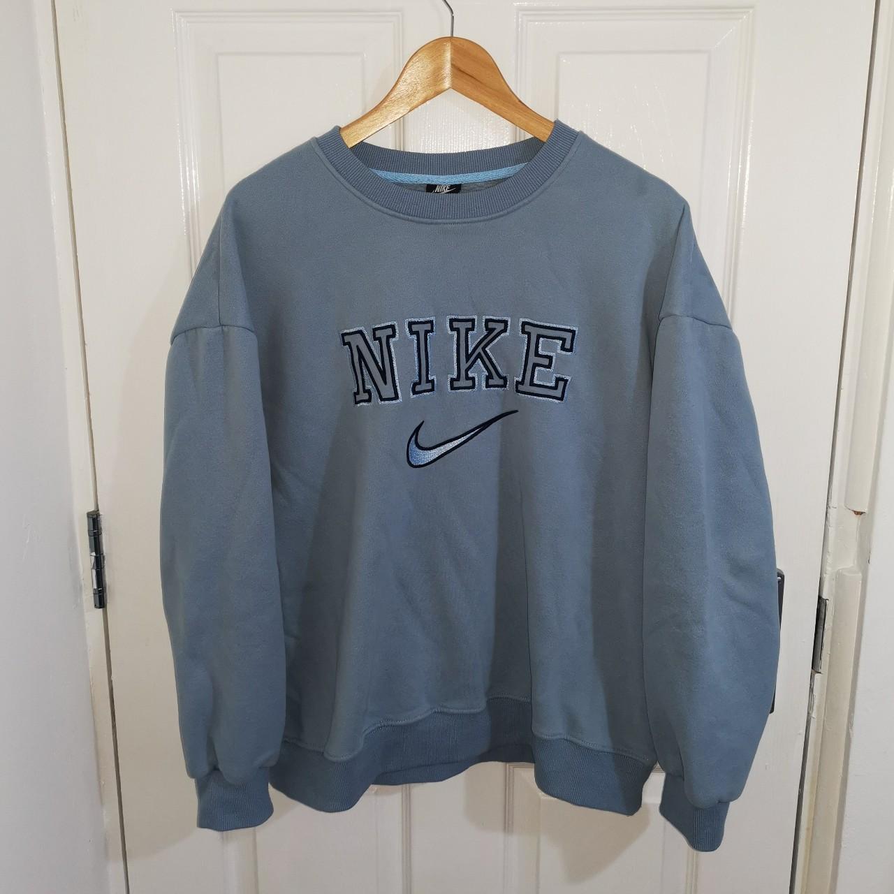 Nike Men's Blue Sweatshirt | Depop