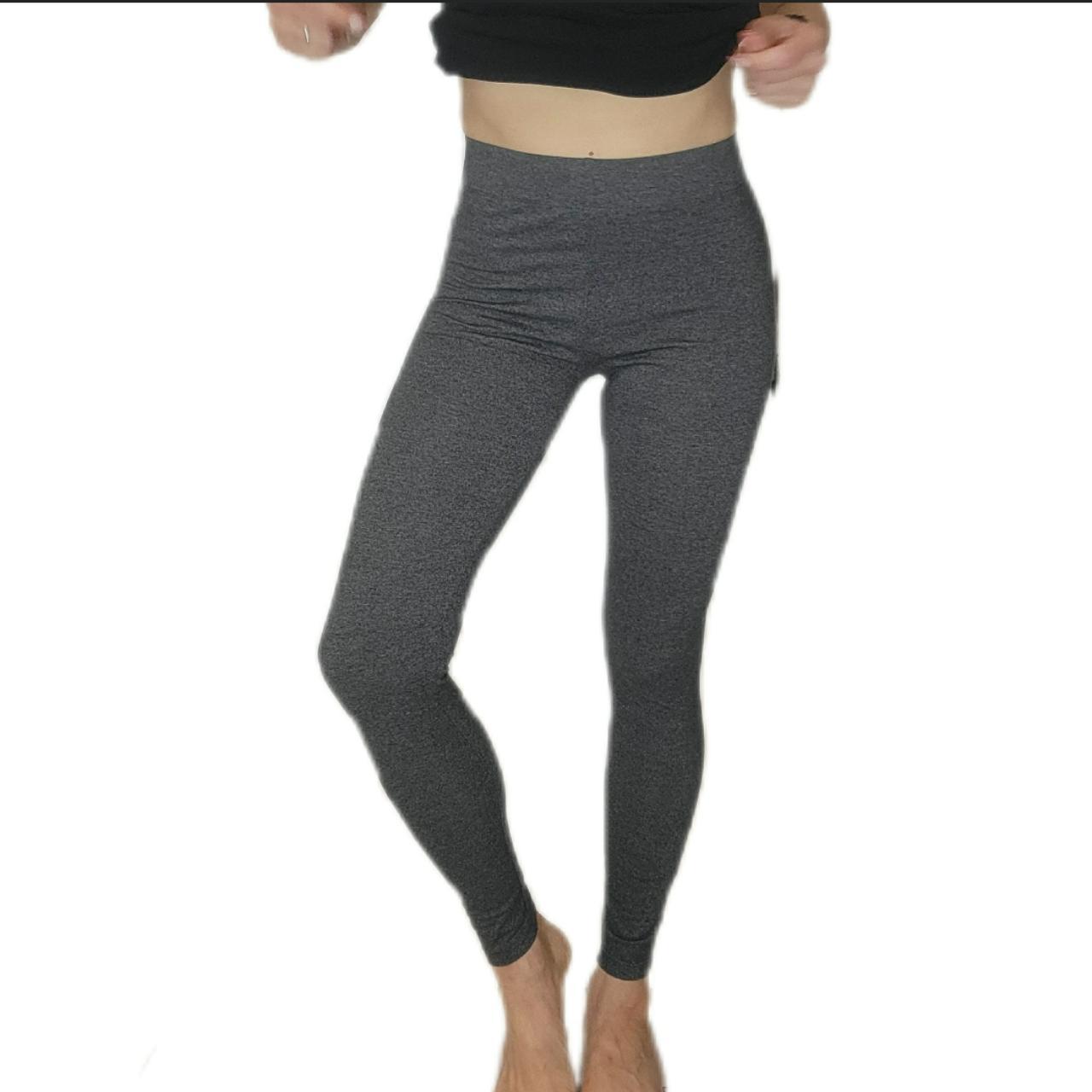 Forever 21 Gray Heathered Yoga Pants Leggings Size - Depop