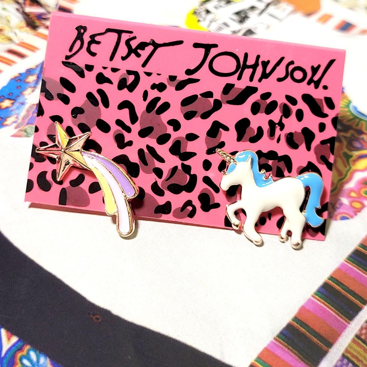 Betsey johnson clearance unicorn earrings