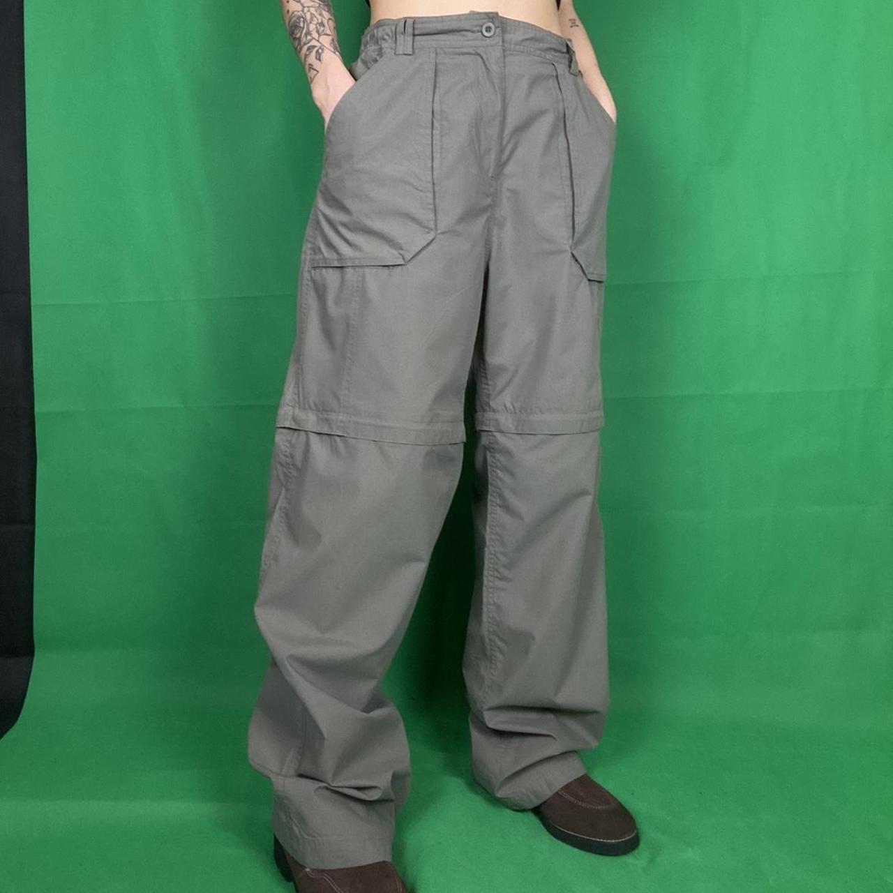 Peter Storm Women's Khaki and Grey Trousers Depop