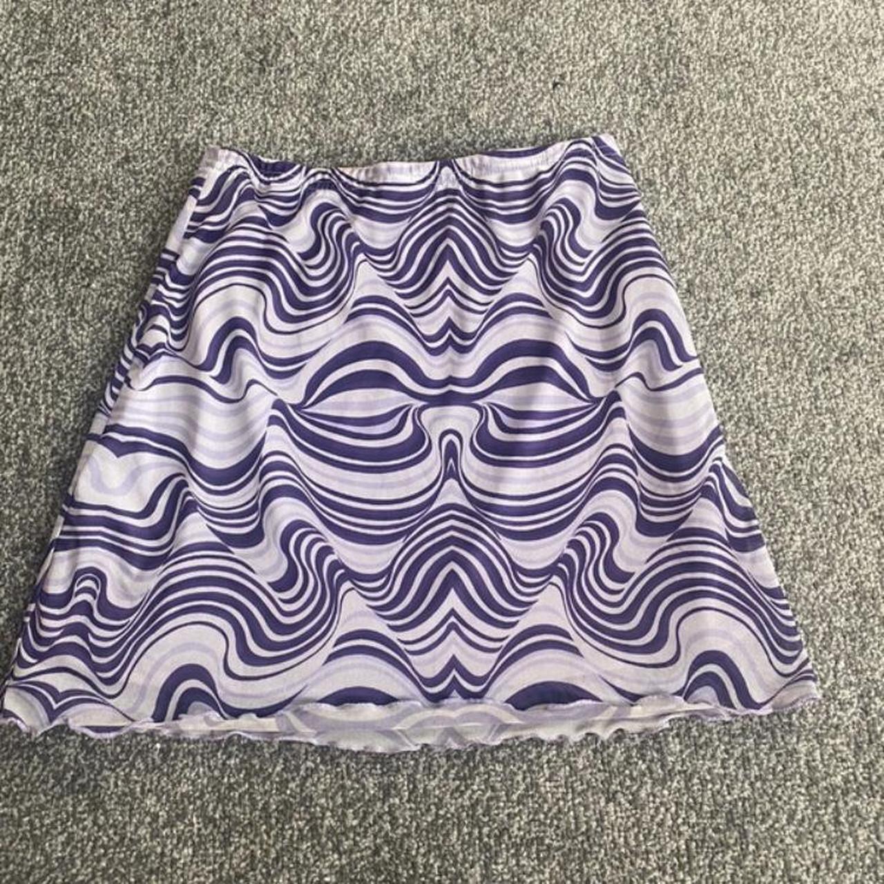 Purple marble skirt Worn a few times In perfect... - Depop
